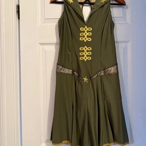 Army Theme Adult Figure Skating Dress